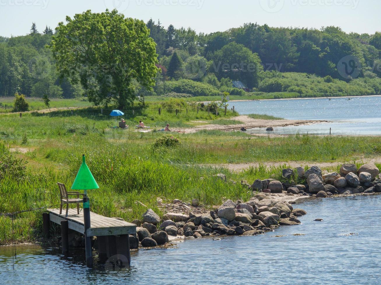 Wandern an der Ostsee in Deutschland foto