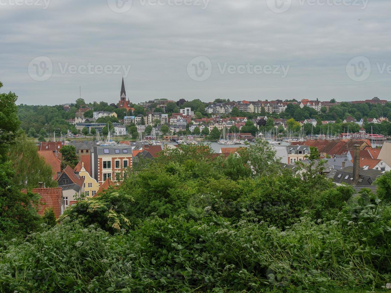 flensburg stadt in deutschland foto