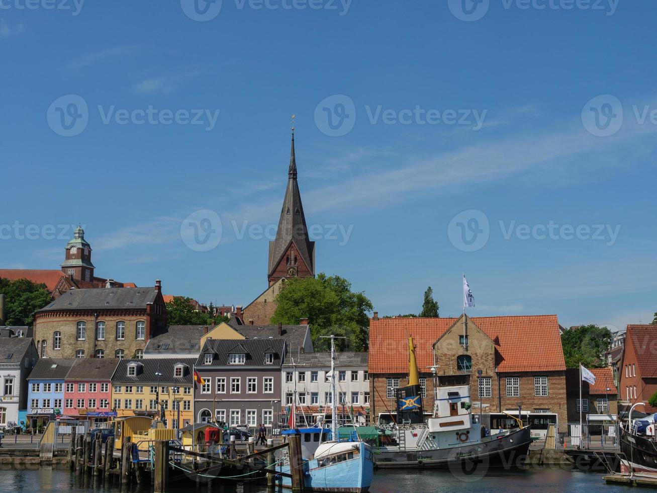 die stadt flensburg an der ostsee foto