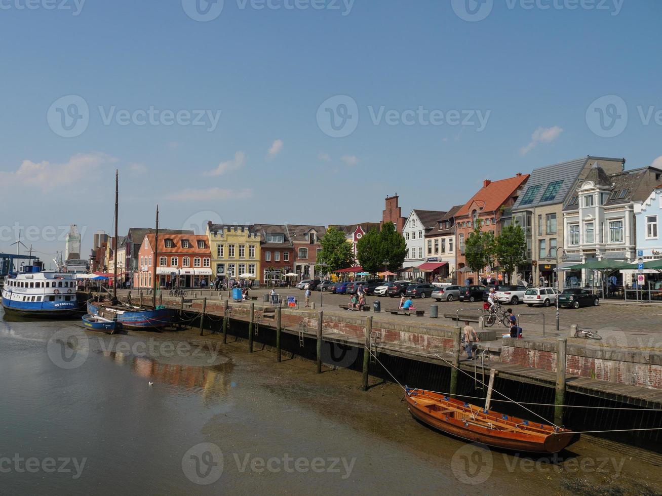 die stadt husum an der nordsee foto