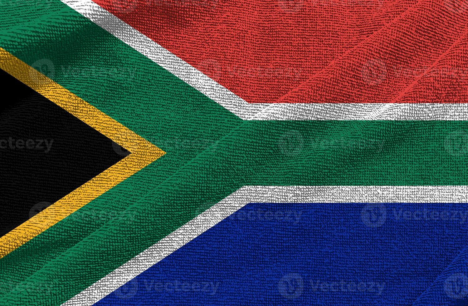 südafrika-flaggenwelle lokalisiert auf png oder transparentem hintergrund, symbole von südafrika, vorlage für banner, karte, werbung, förderung, tv-werbung, anzeigen, webdesign, illustration foto