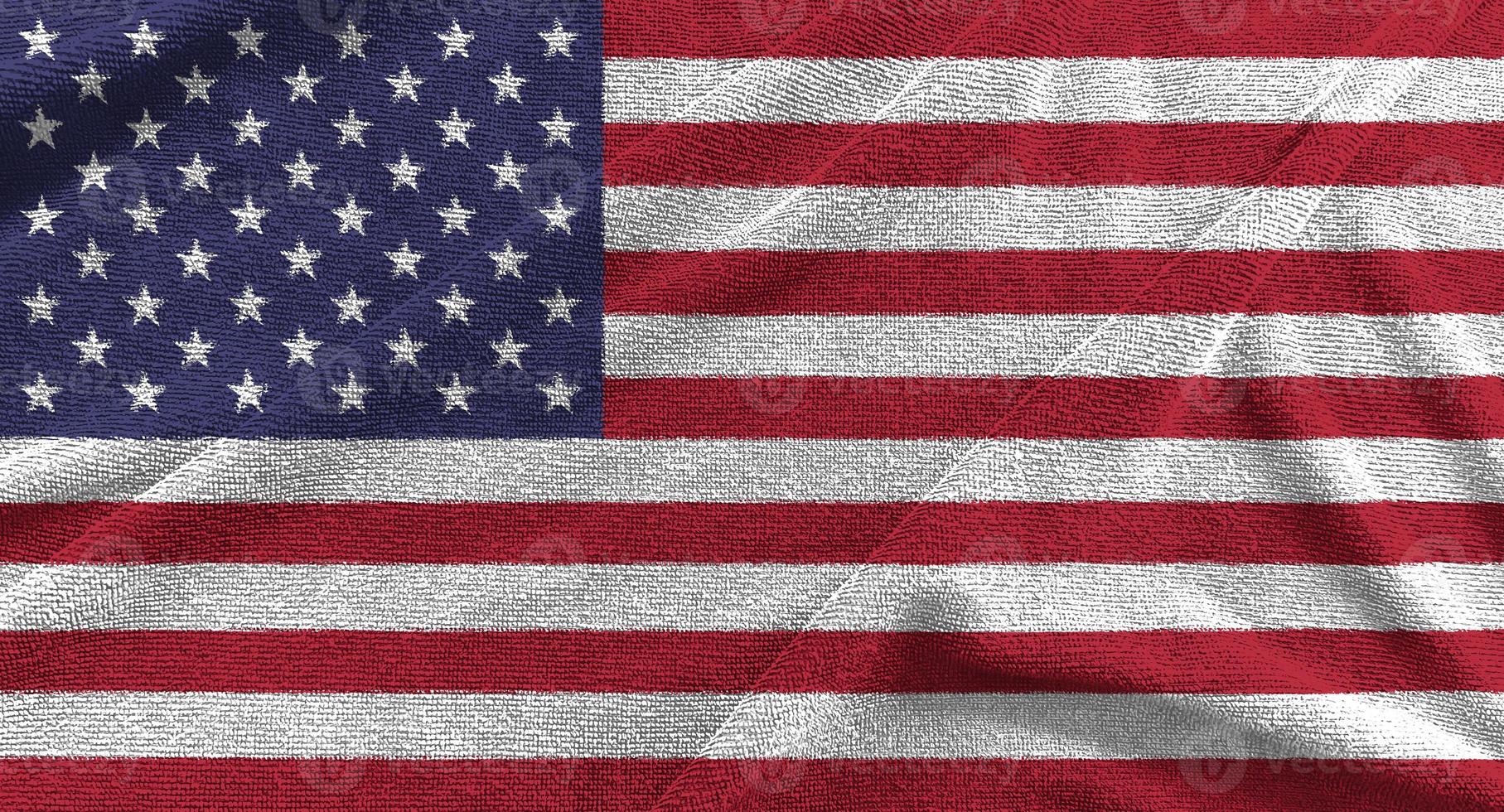 schwenkende amerikanische flagge isoliert auf png oder transparentem hintergrund, symbole der usa, vorlage für banner, karte, werbung, werbung, tv-werbung, anzeigen, webdesign, illustration foto