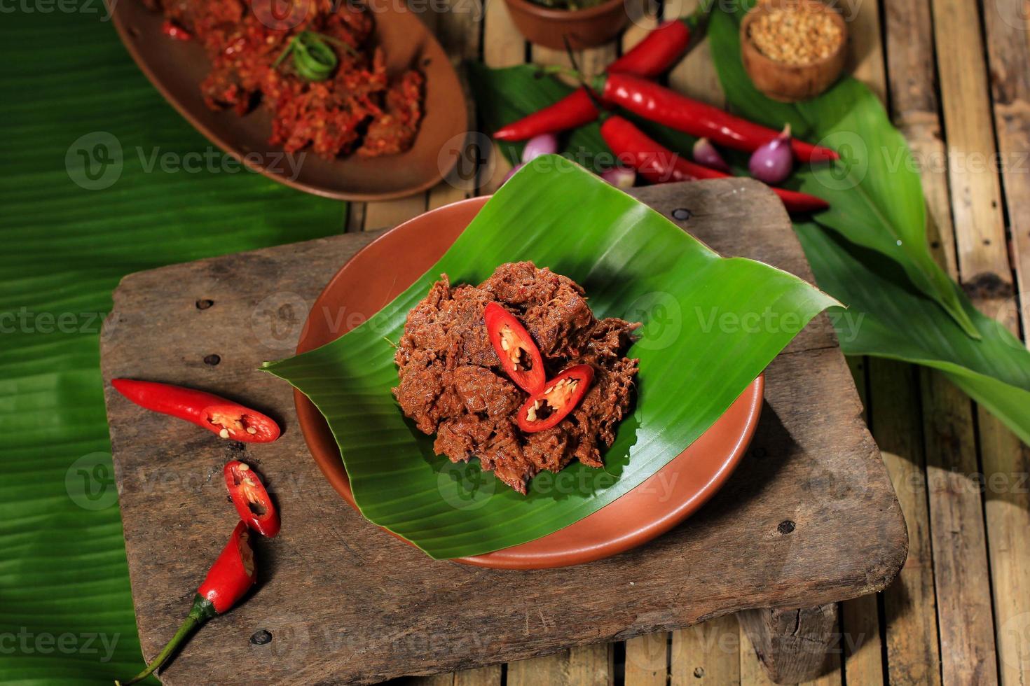 Rendang Padang Indonesien Essen foto