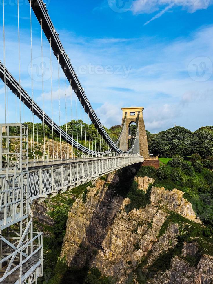 HDR-Clifton-Hängebrücke in Bristol foto