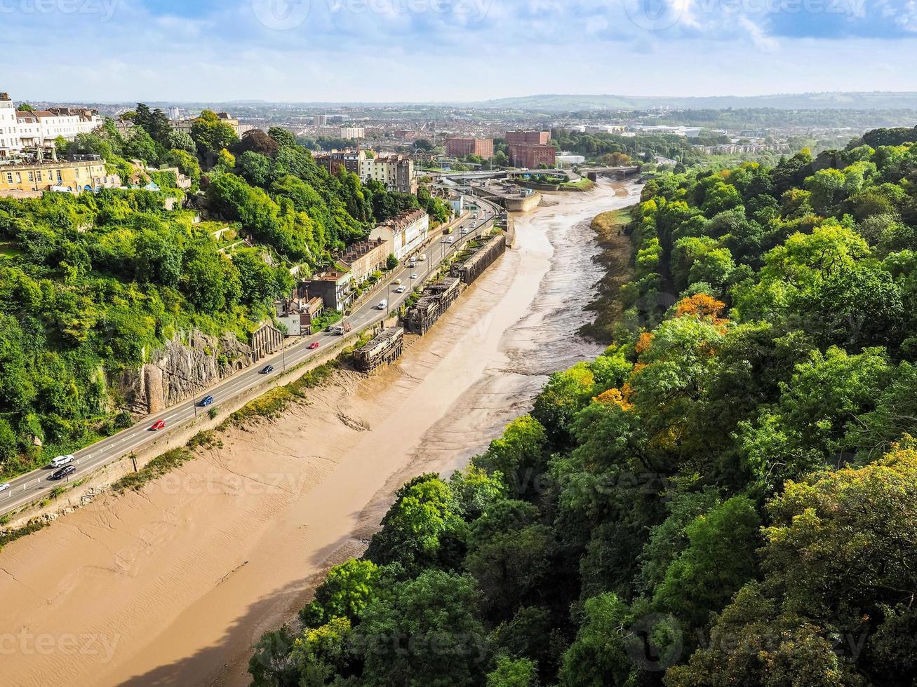 HDR River Avon Schlucht in Bristol foto