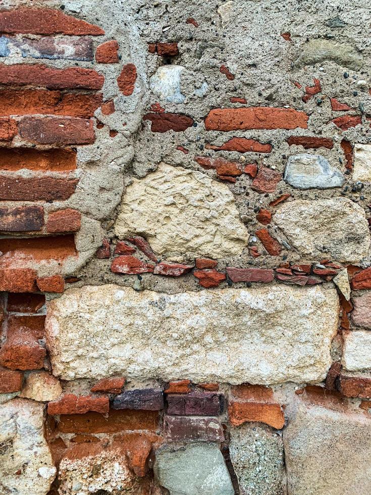 Hintergrund der alten Backsteinmauer. Ziegelwand Textur foto