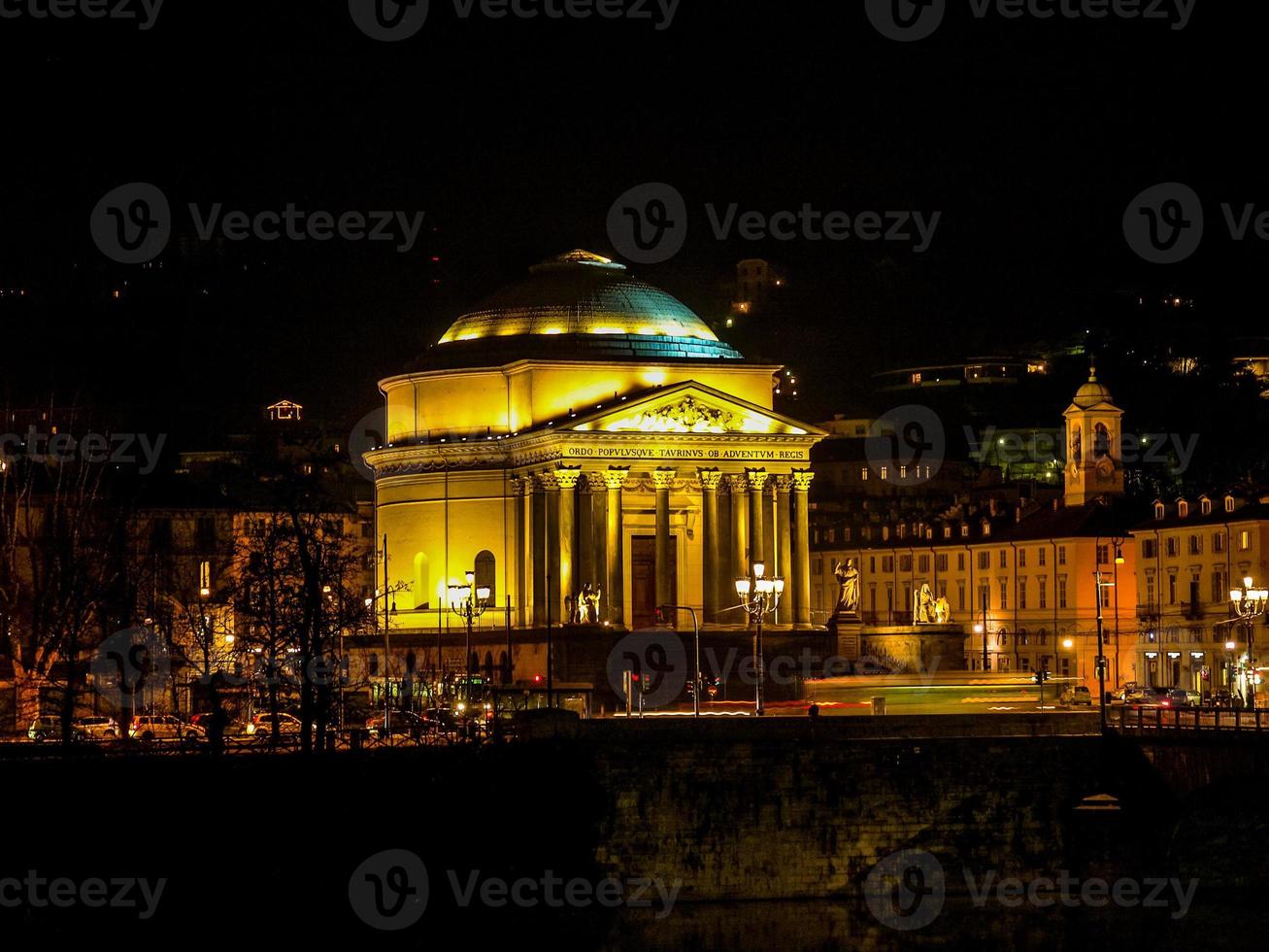 hdr gran madre kirche, turin foto