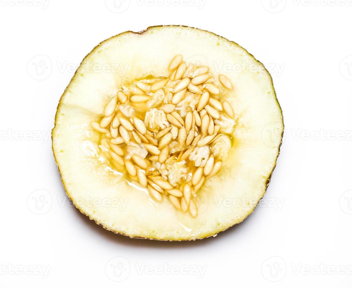 Melone isoliert auf weißem Hintergrund. foto