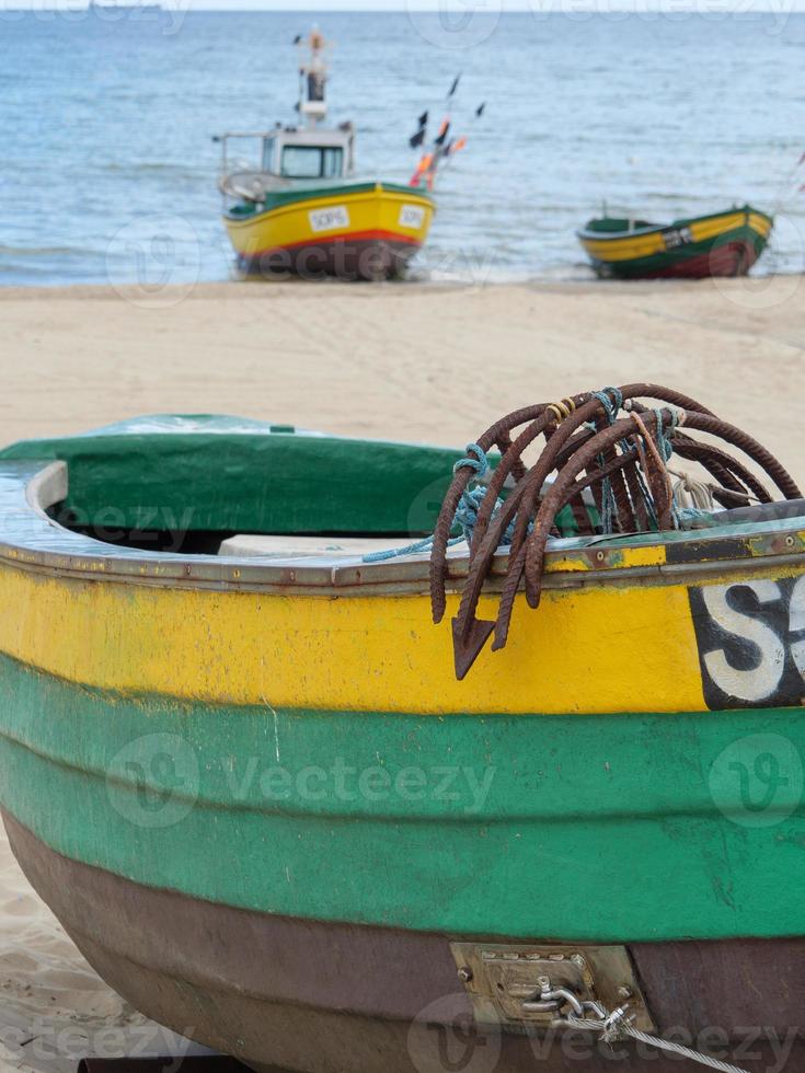 Der Strand von Sopot in Polen foto