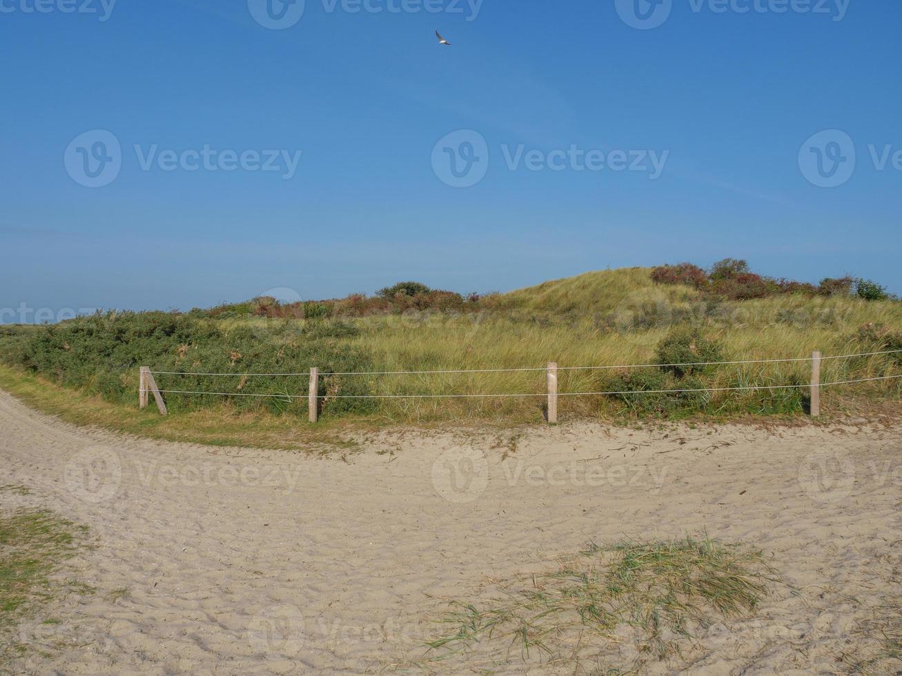 Der Strand der Insel Juist in Deutschland foto