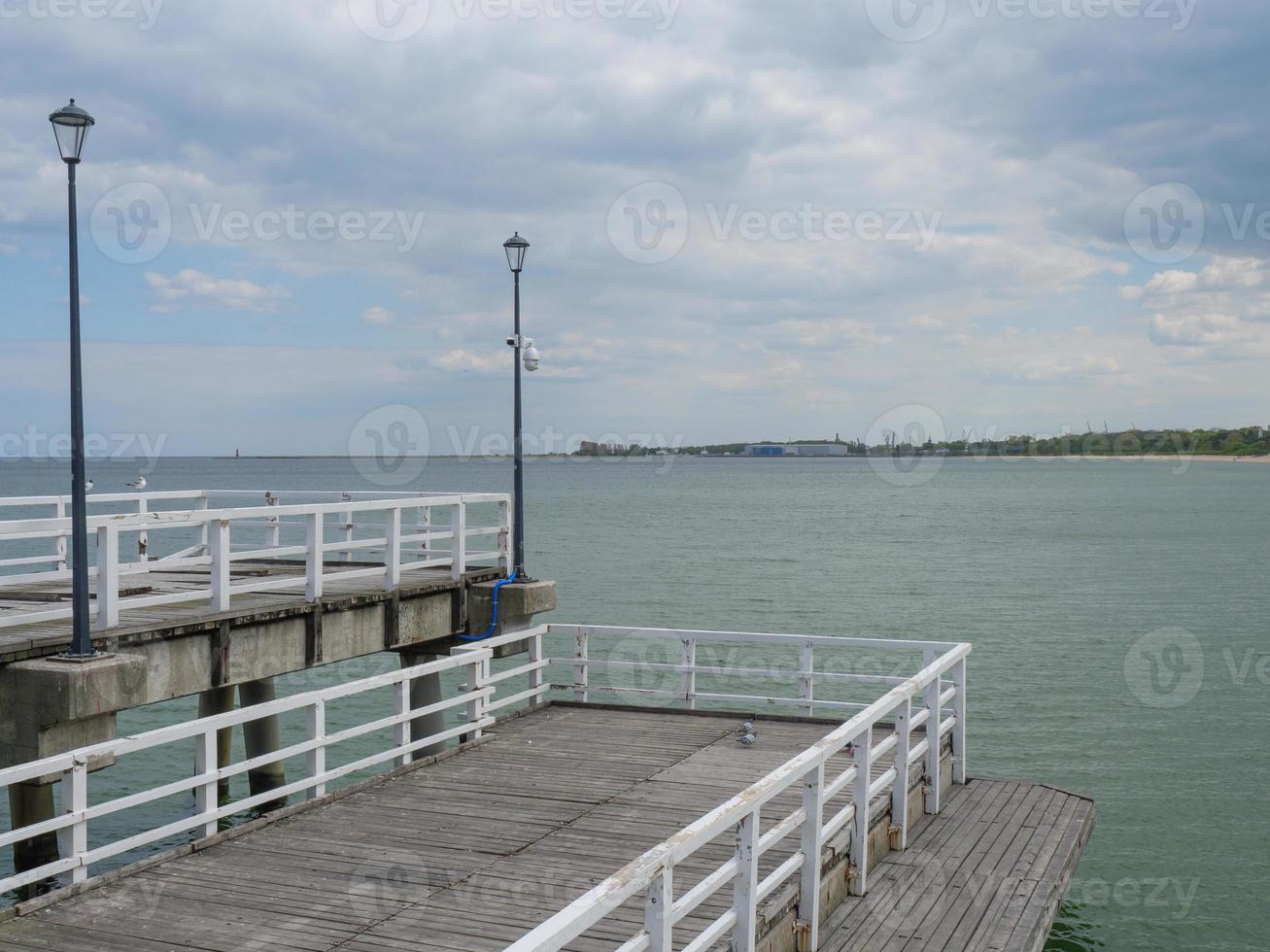 Der Strand von Sopot in Polen foto