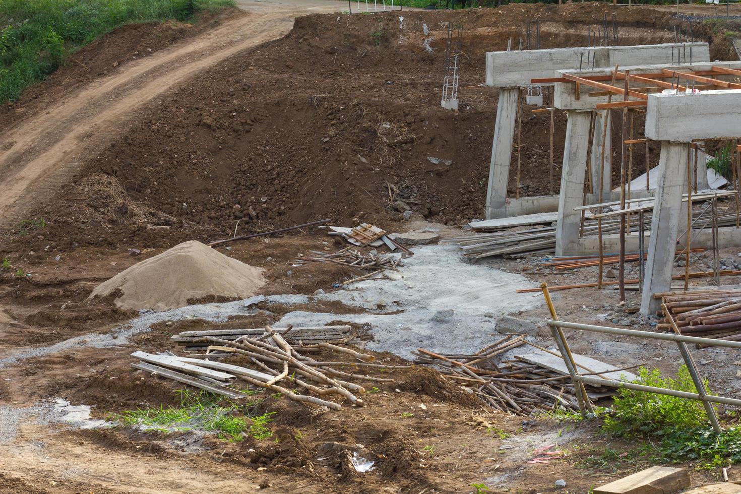 ländlicher Bau von Betonbrücken foto