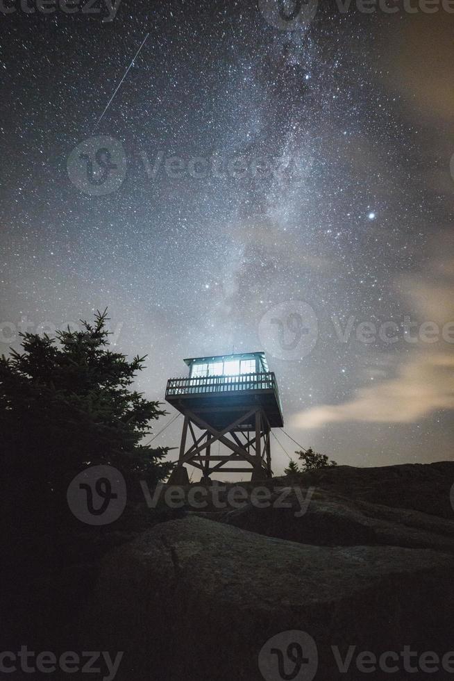 Feuerwache in der Nacht foto