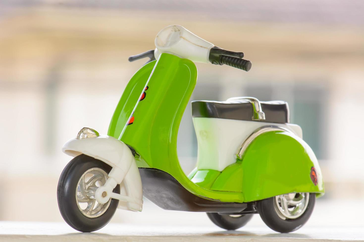 grüne Motorräder Spielzeug foto