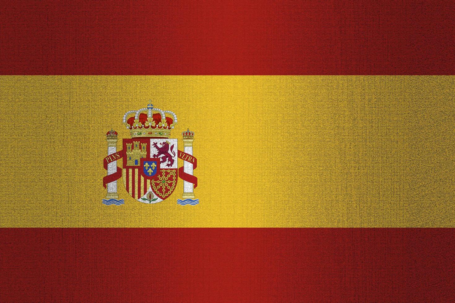 Flagge von Spanien auf Stein foto