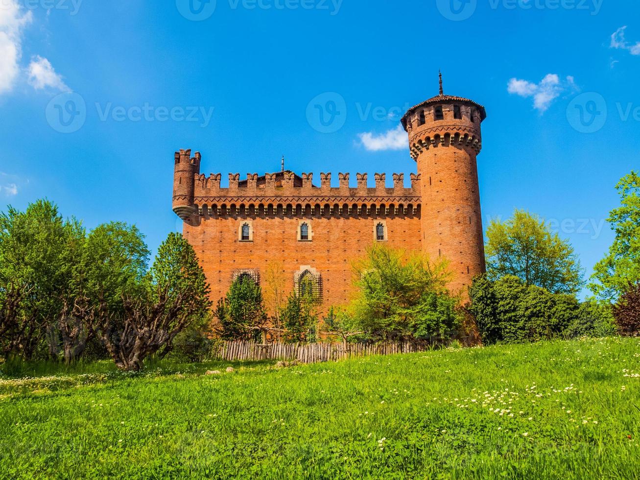 hdr mittelalterliche burg turin foto