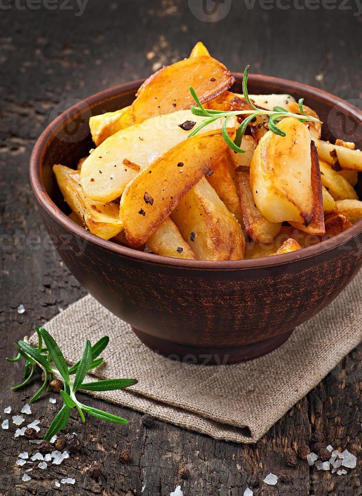 Pommes Frites Kartoffelecken foto