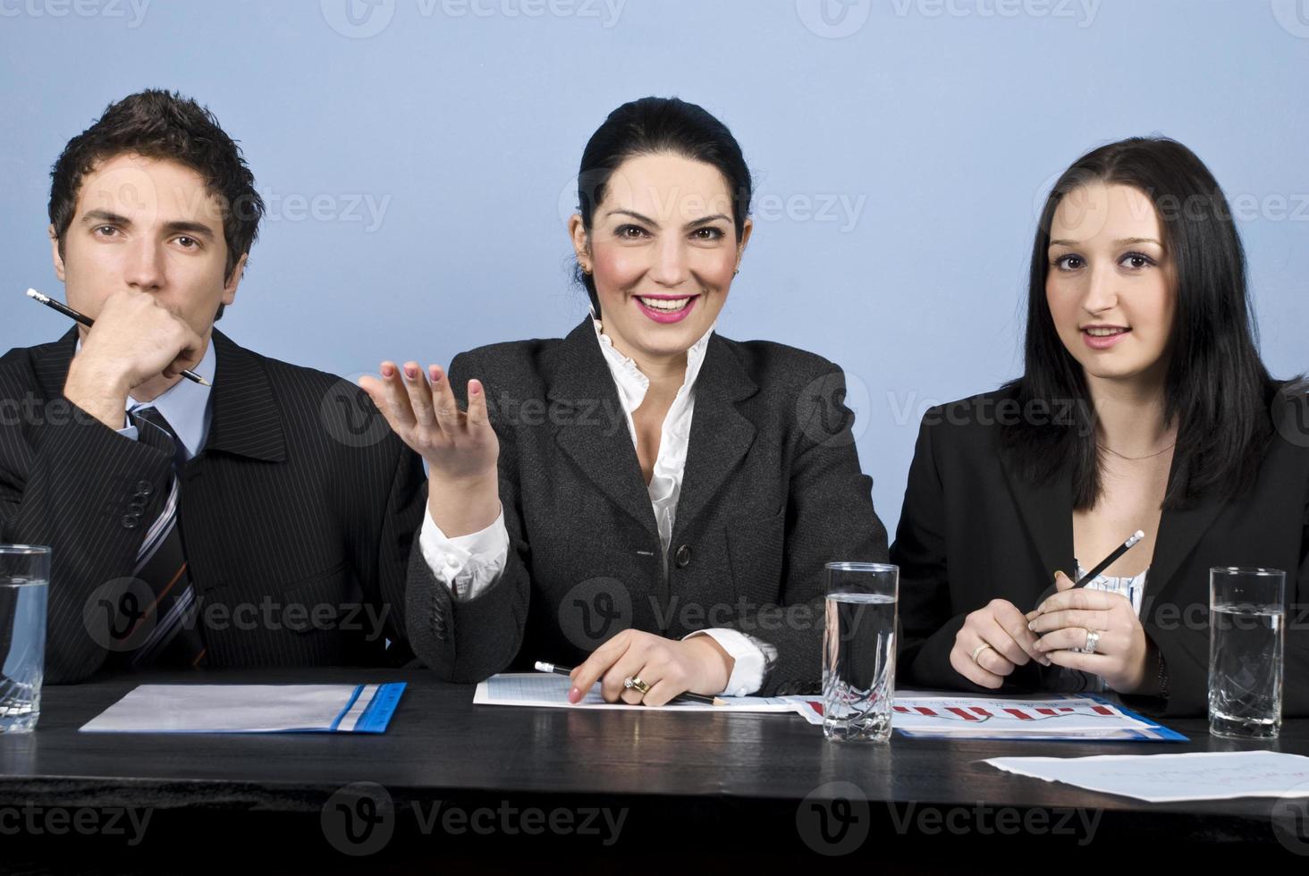 Geschäftsleute auf der Konferenz foto