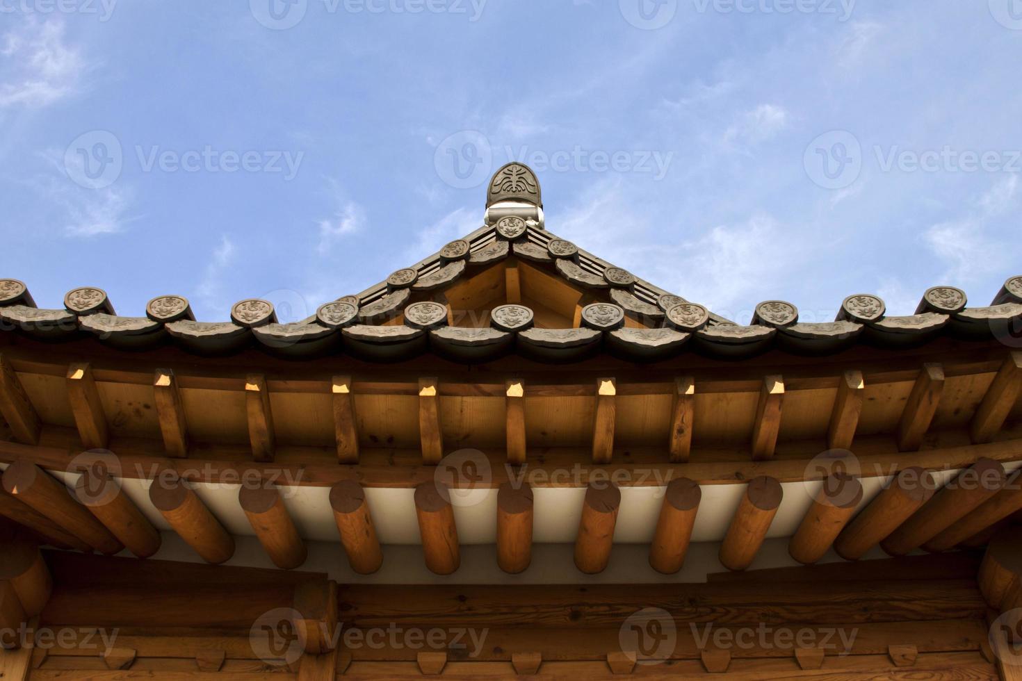 traditionelle koreanische Architektur im Hanok-Dorf, Süd k foto