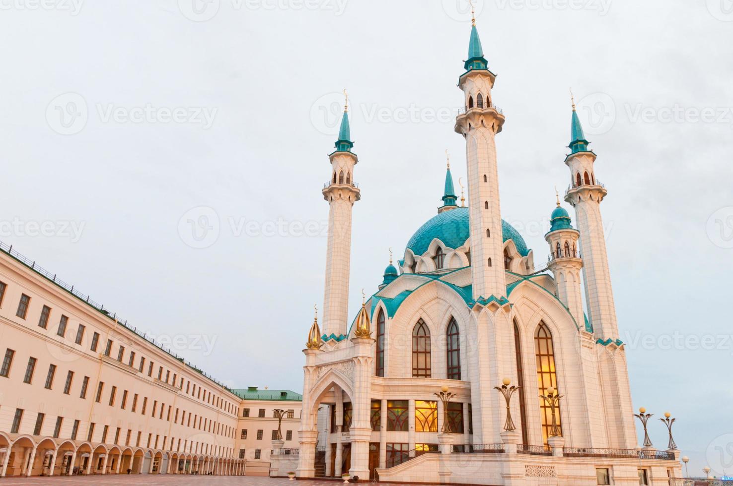 die kul sharif moschee im kazan kreml, tatarstan, russland foto