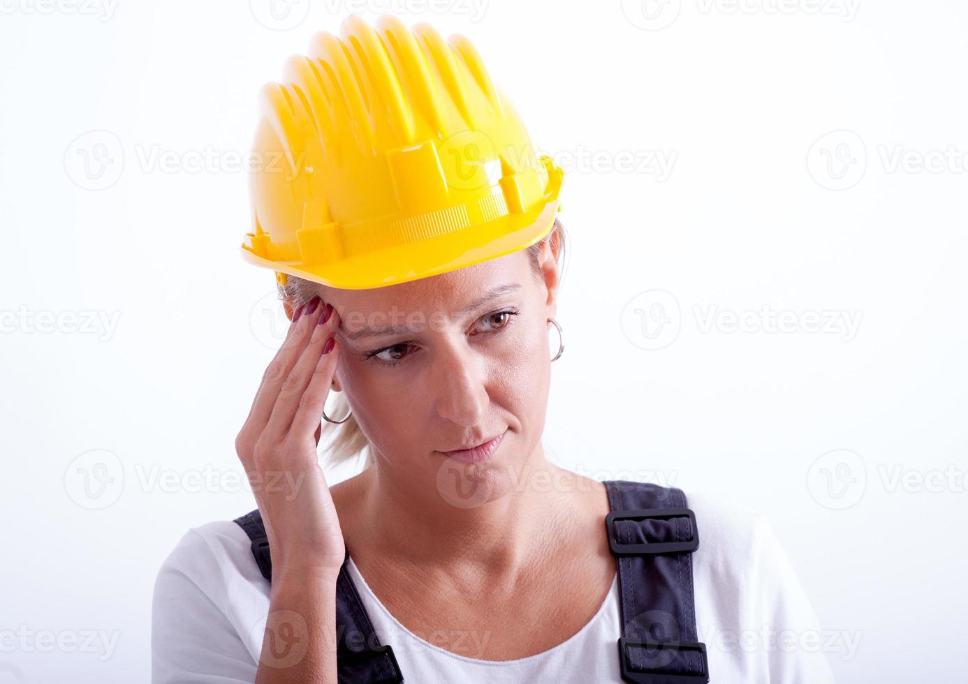 weibliche Bauarbeiterin foto