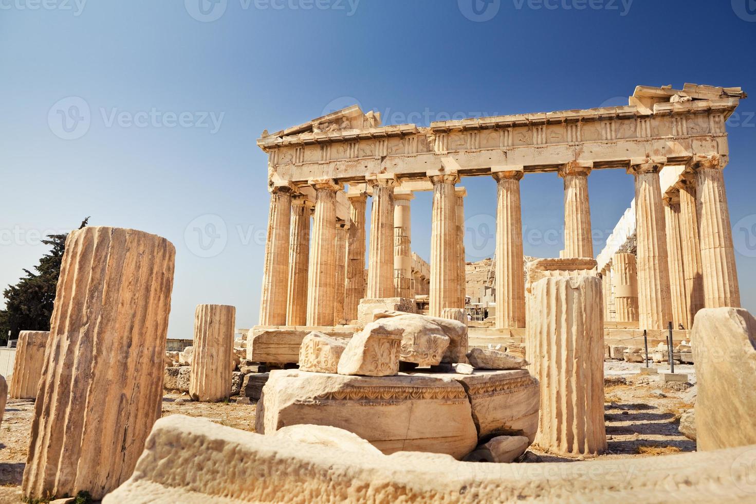 Parthenon auf der Akropolis in Athen foto