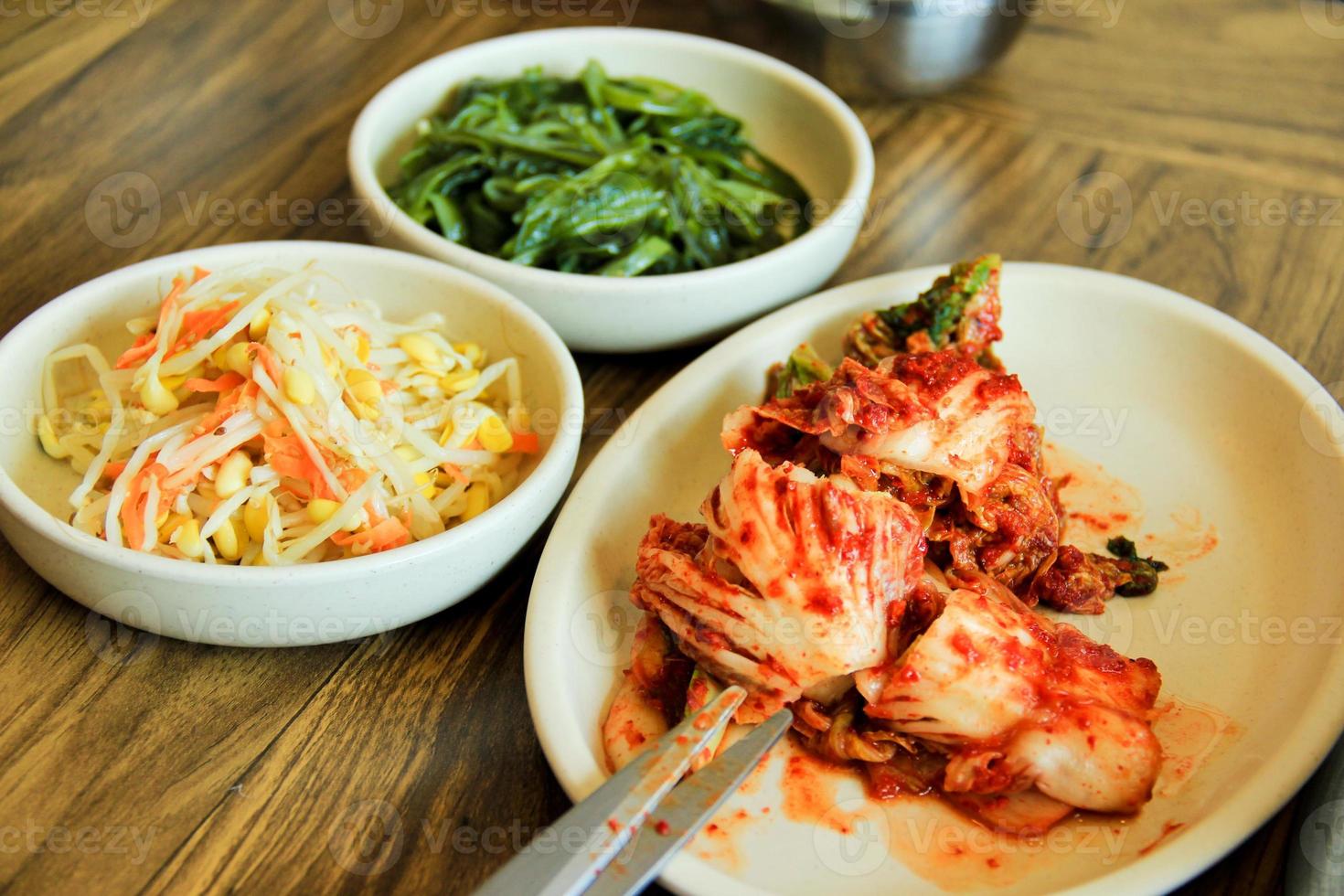 Kimchi schneiden foto