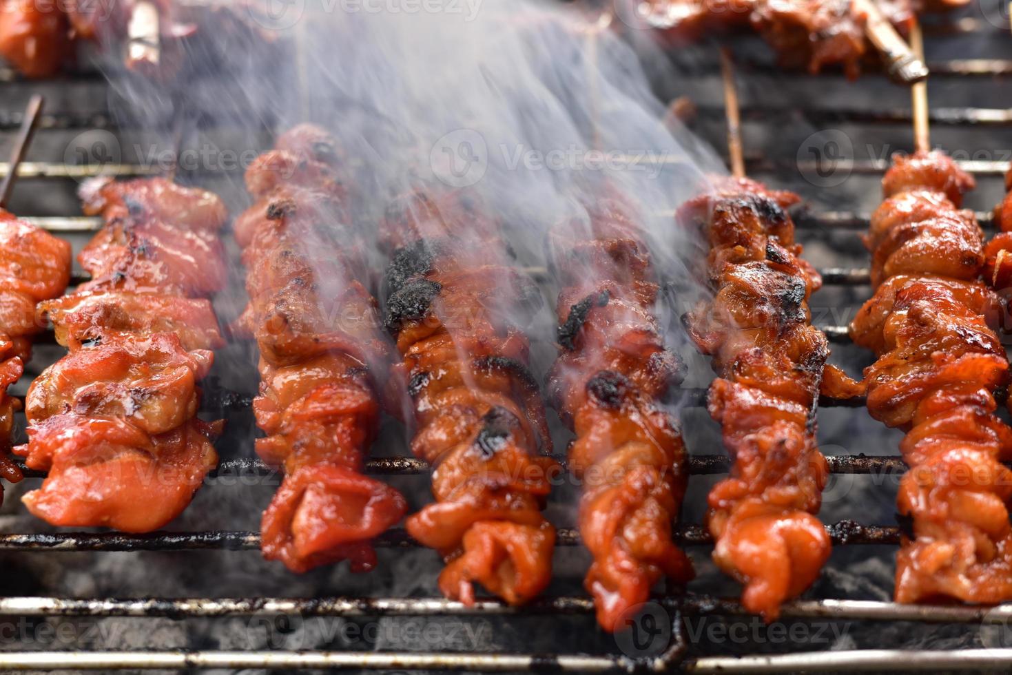 Brathähnchen Street Food in Thailand. foto