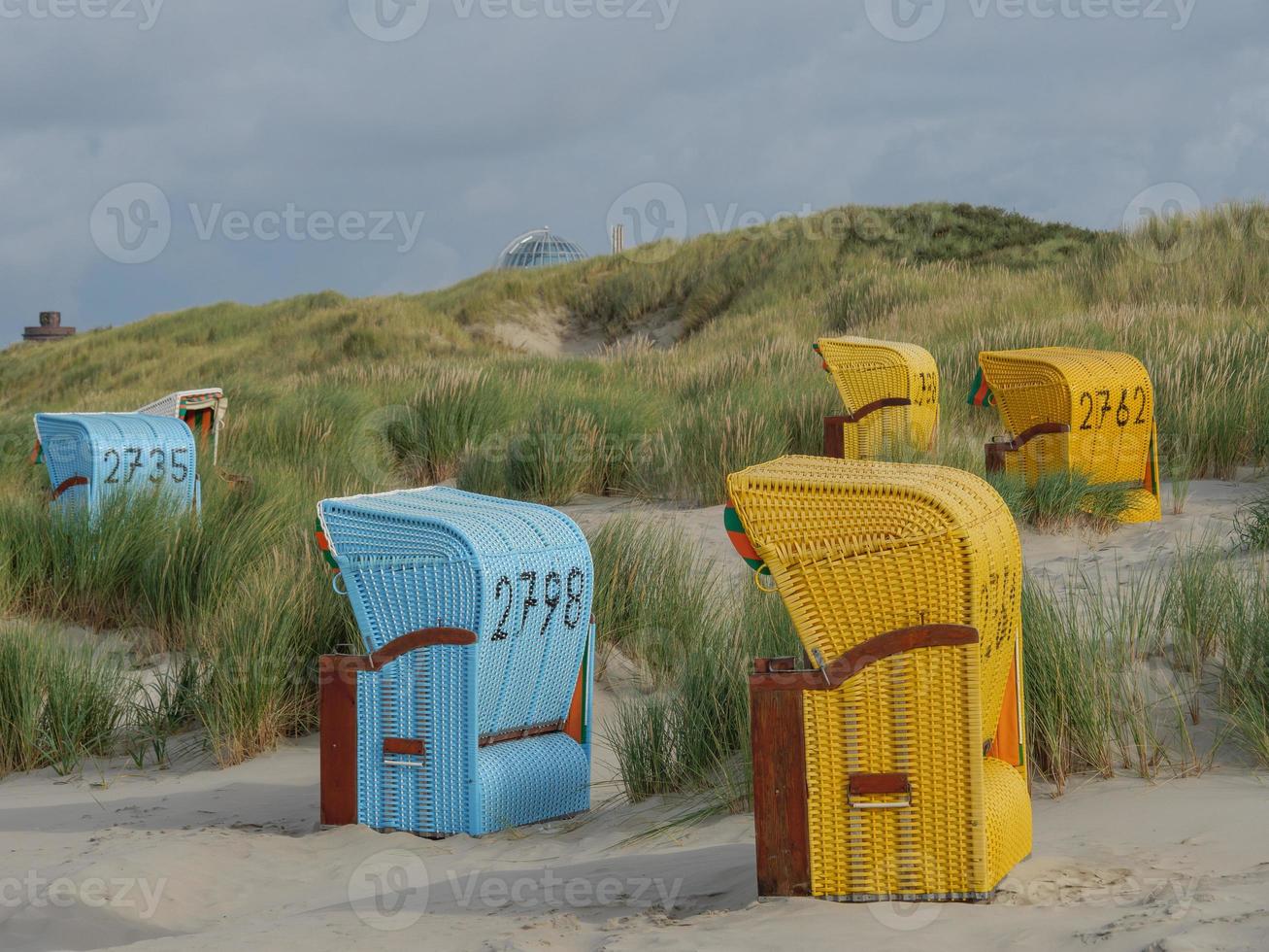 der strand der deutschen insel juist foto