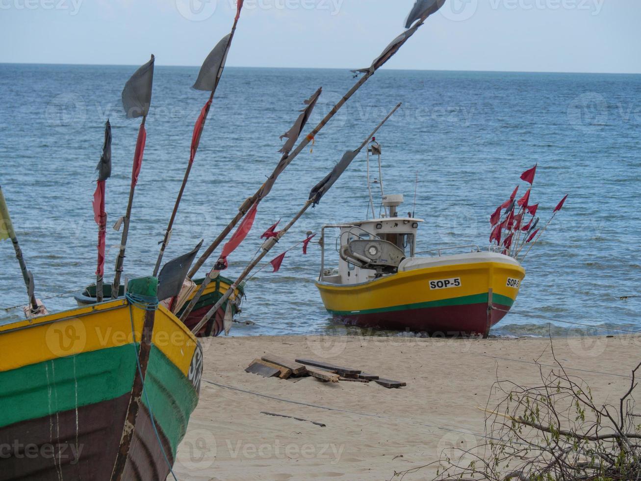 Der Strand von Sopot in Polen foto