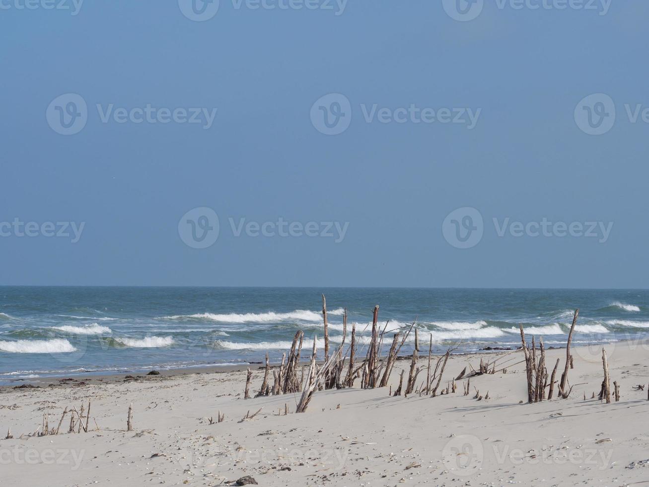 Der Strand der Insel Juist in Deutschland foto