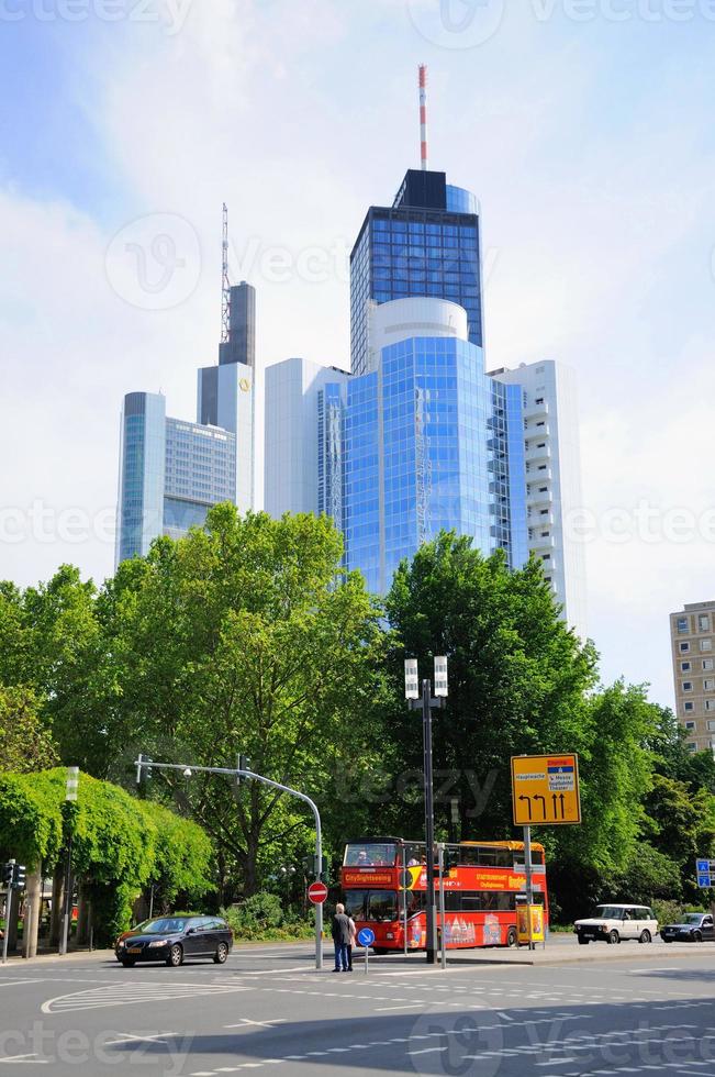 Wolkenkratzer, Frankfurt am Main, Hessen, Deutschland foto