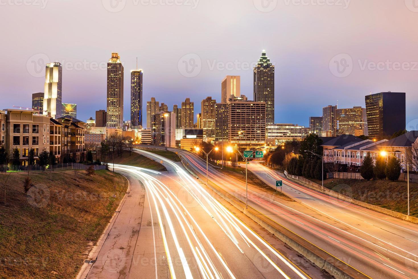 Skyline der Innenstadt von Atlanta foto
