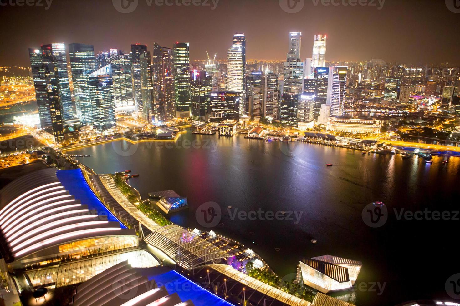 Singapur in der Nacht. foto