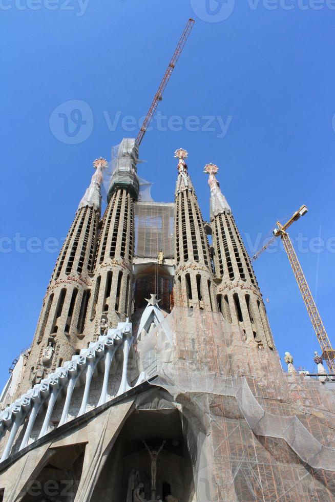 sagrada familia basilica, barcelona, spanien foto