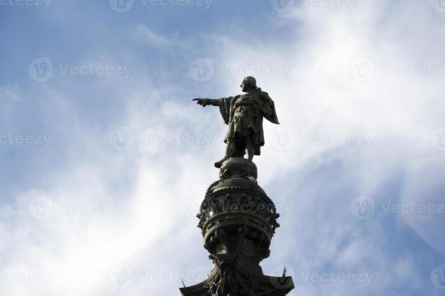 Christopher Columbus Denkmal in Barcelona foto