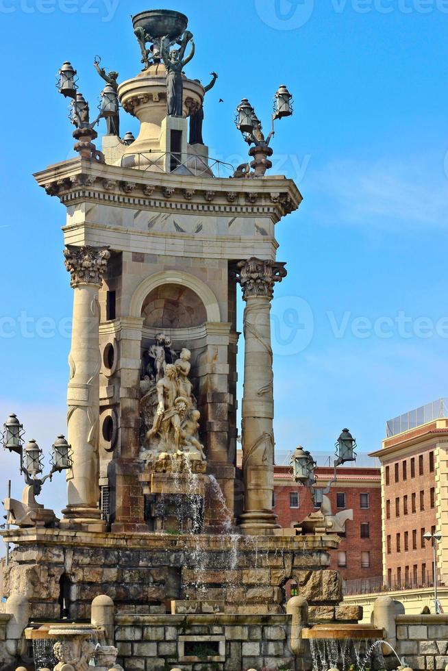 Placo de Espanya Brunnen, Barcelona foto
