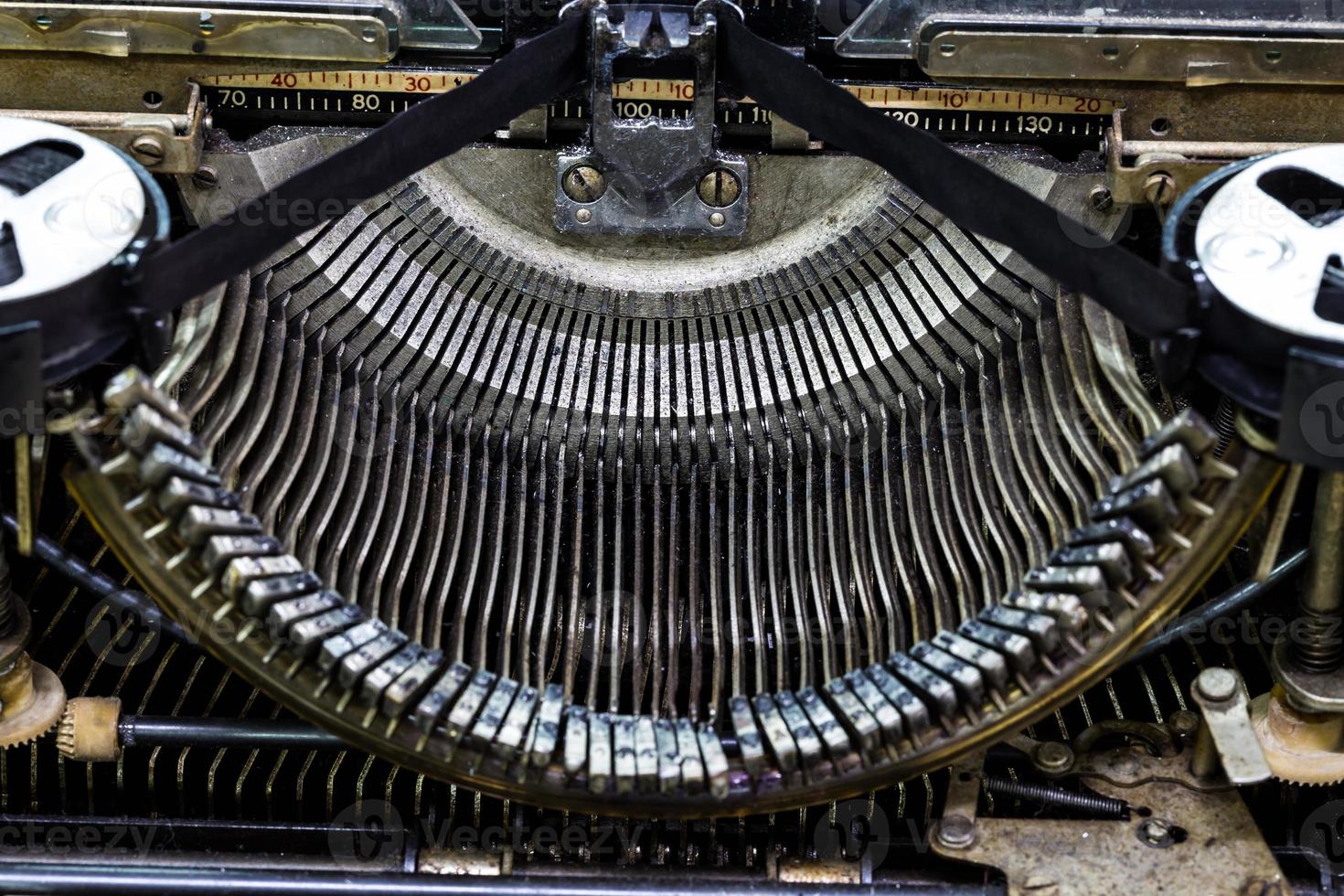 vintage schreibmaschine maschine nahaufnahme foto