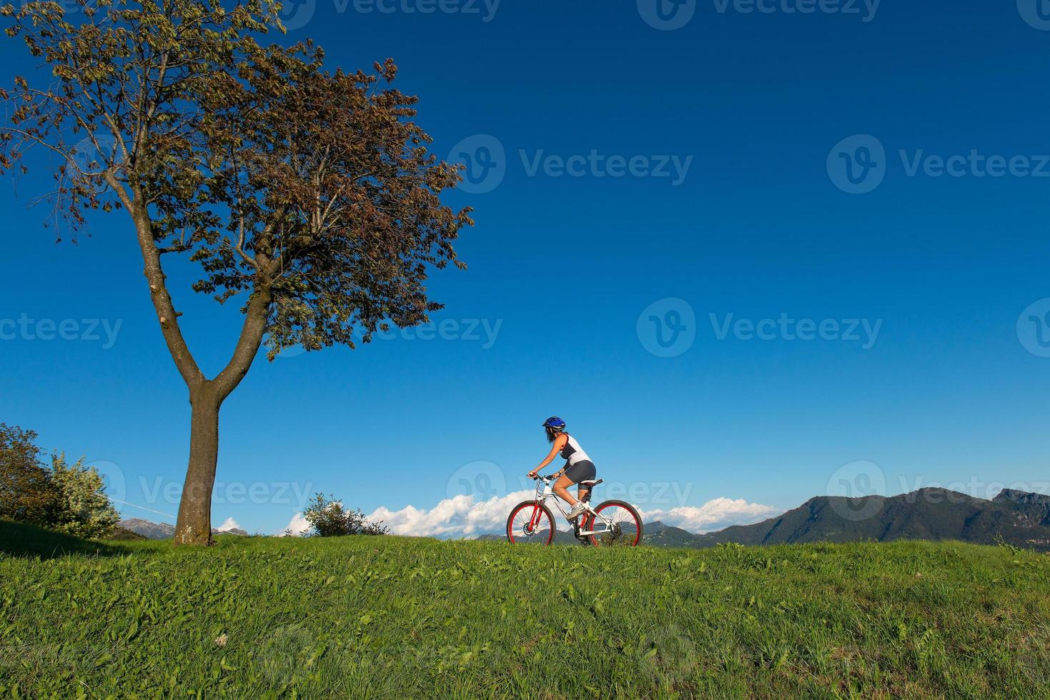 Radfahren Bergwiesen foto