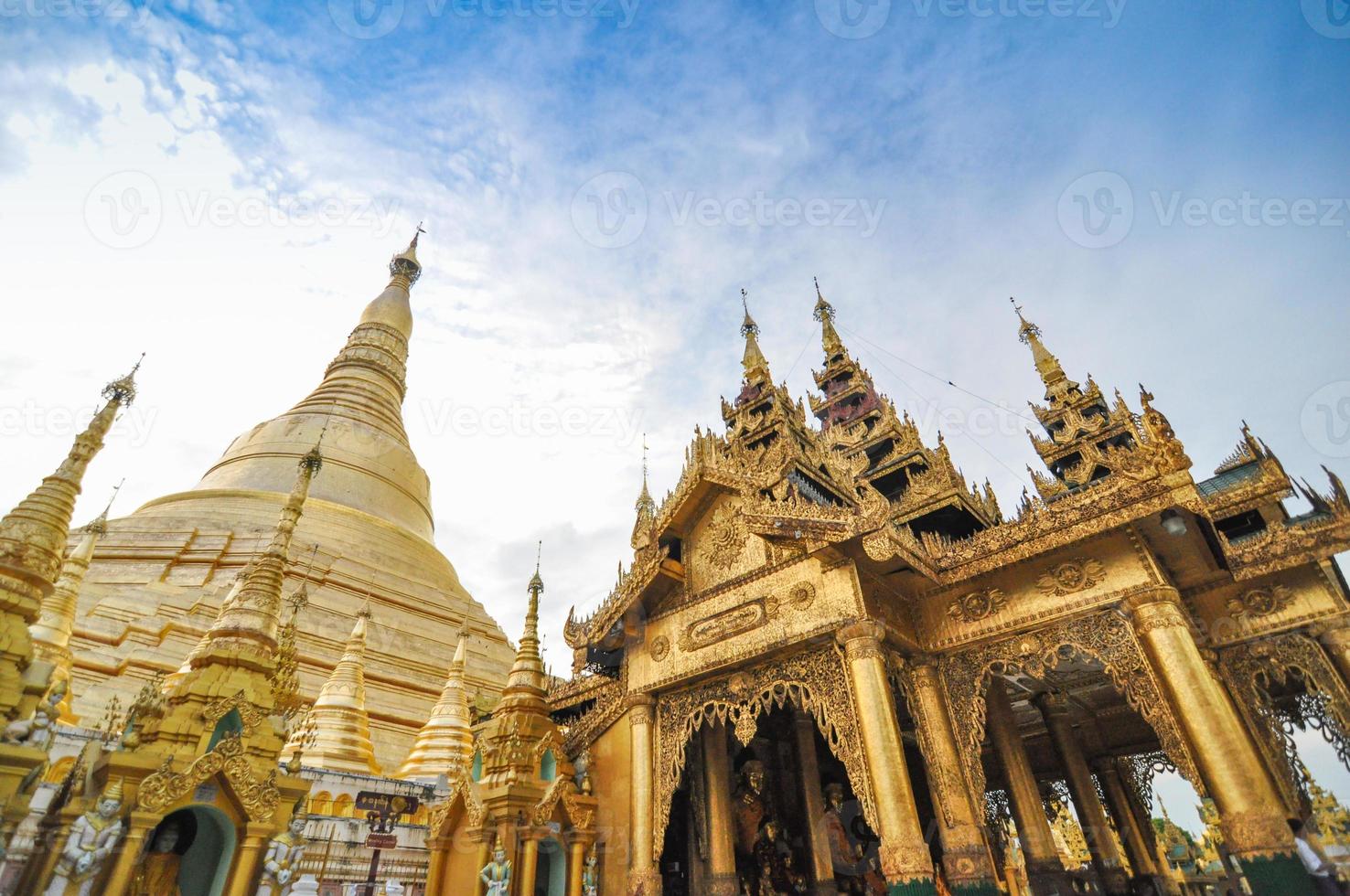 Shwedagon Paya Pagode, Yangon, Myanmar foto