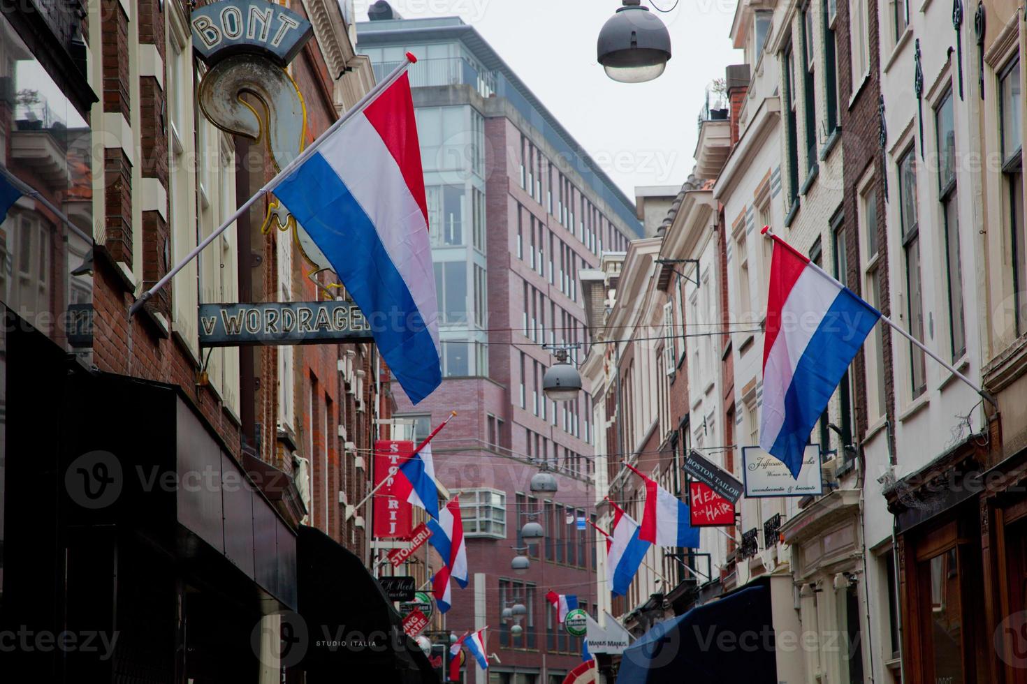 der Königinnentag in den Haag Niederlande foto