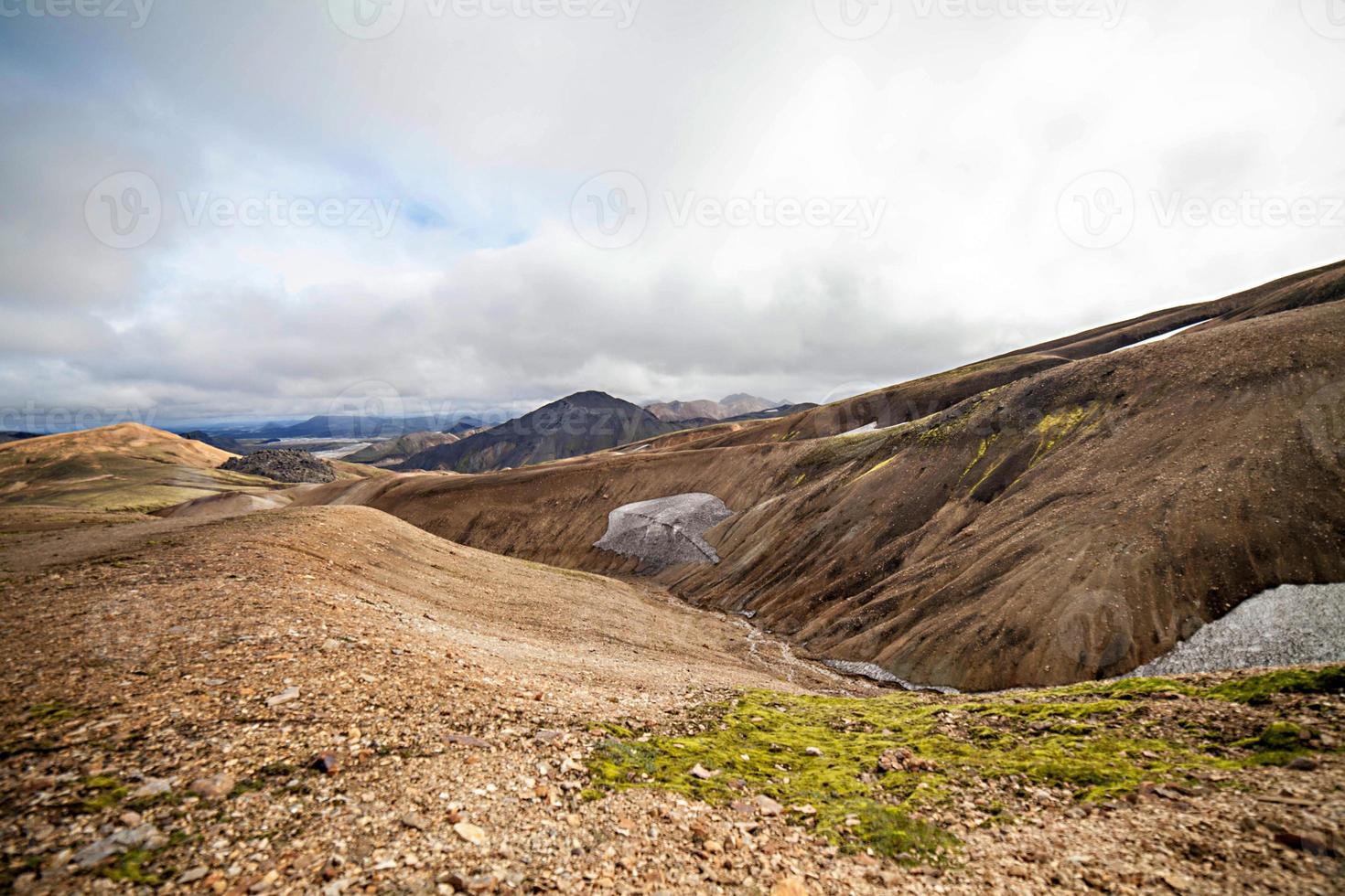 Vulkanlandschaft - Landmannalaugar, Island foto