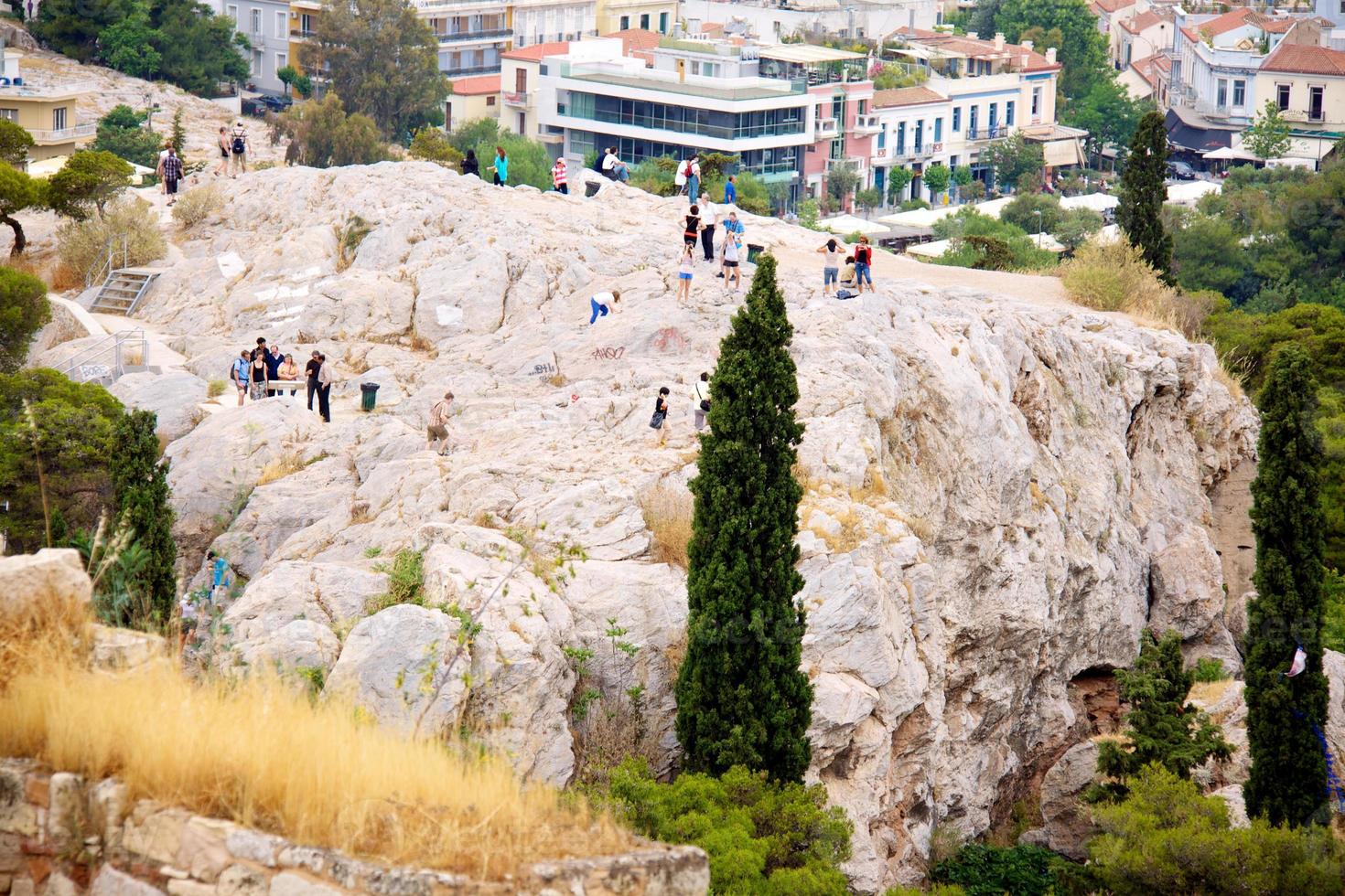 Blick auf Athen foto