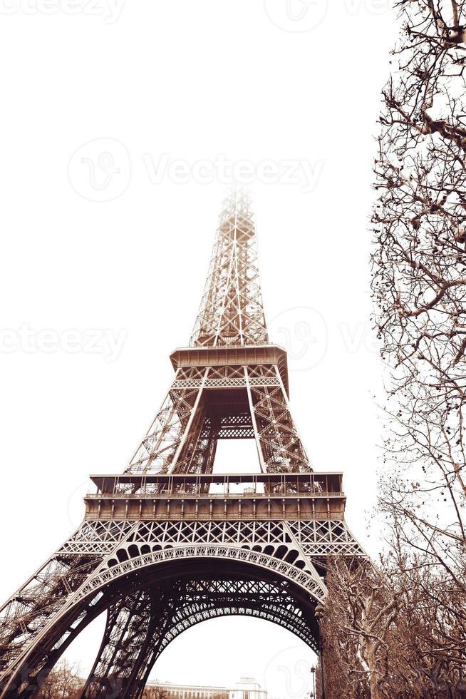 Eiffelturm im Winter foto
