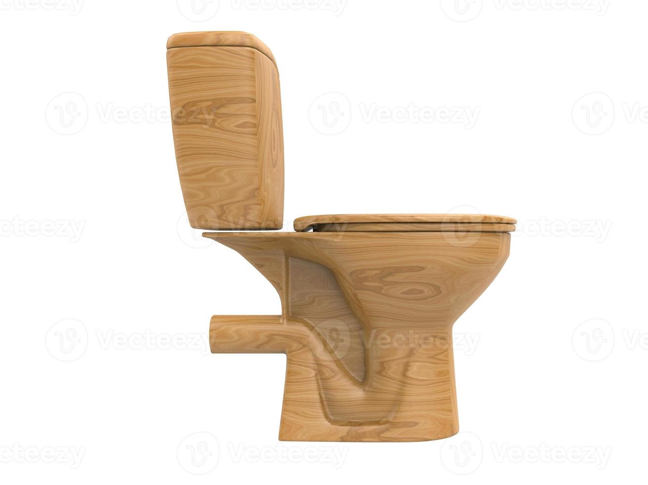 holz wc toilettenklosett 3d illustration 3d illustration3d illustration foto