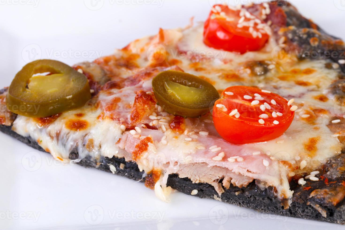 Pizza Peperoni mit Pfeffer foto