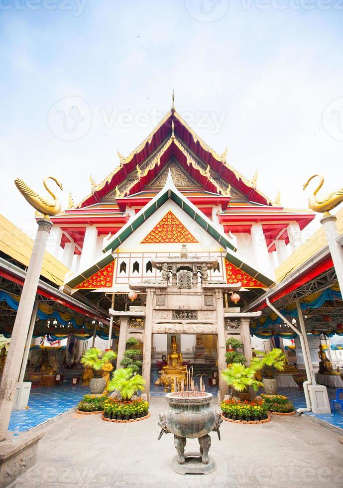 Tempel in Bangkok, Thailand foto