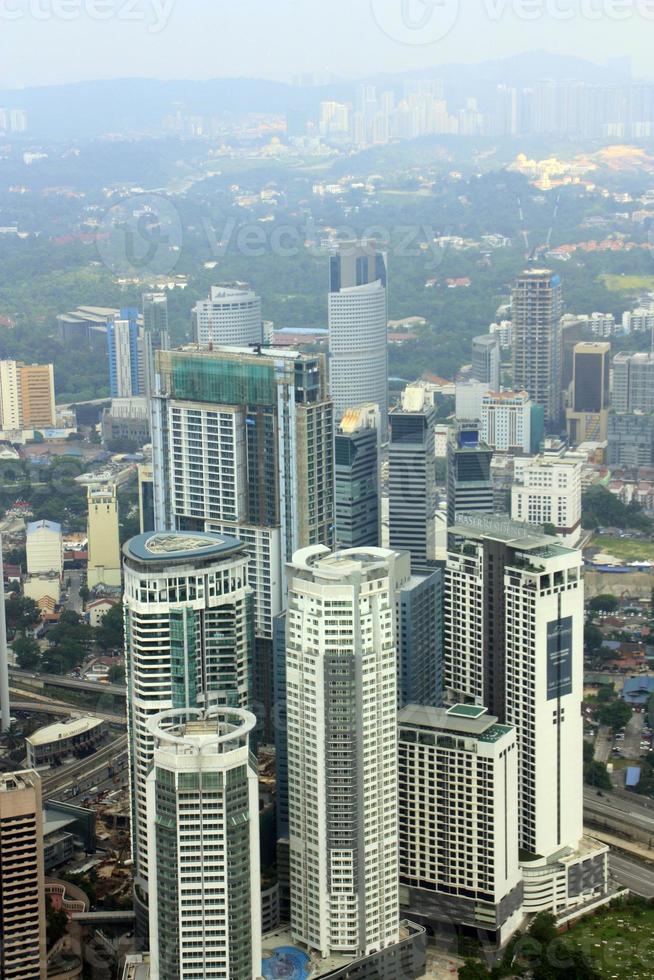 Luftaufnahme von Kuala Lumpur von Klcc foto