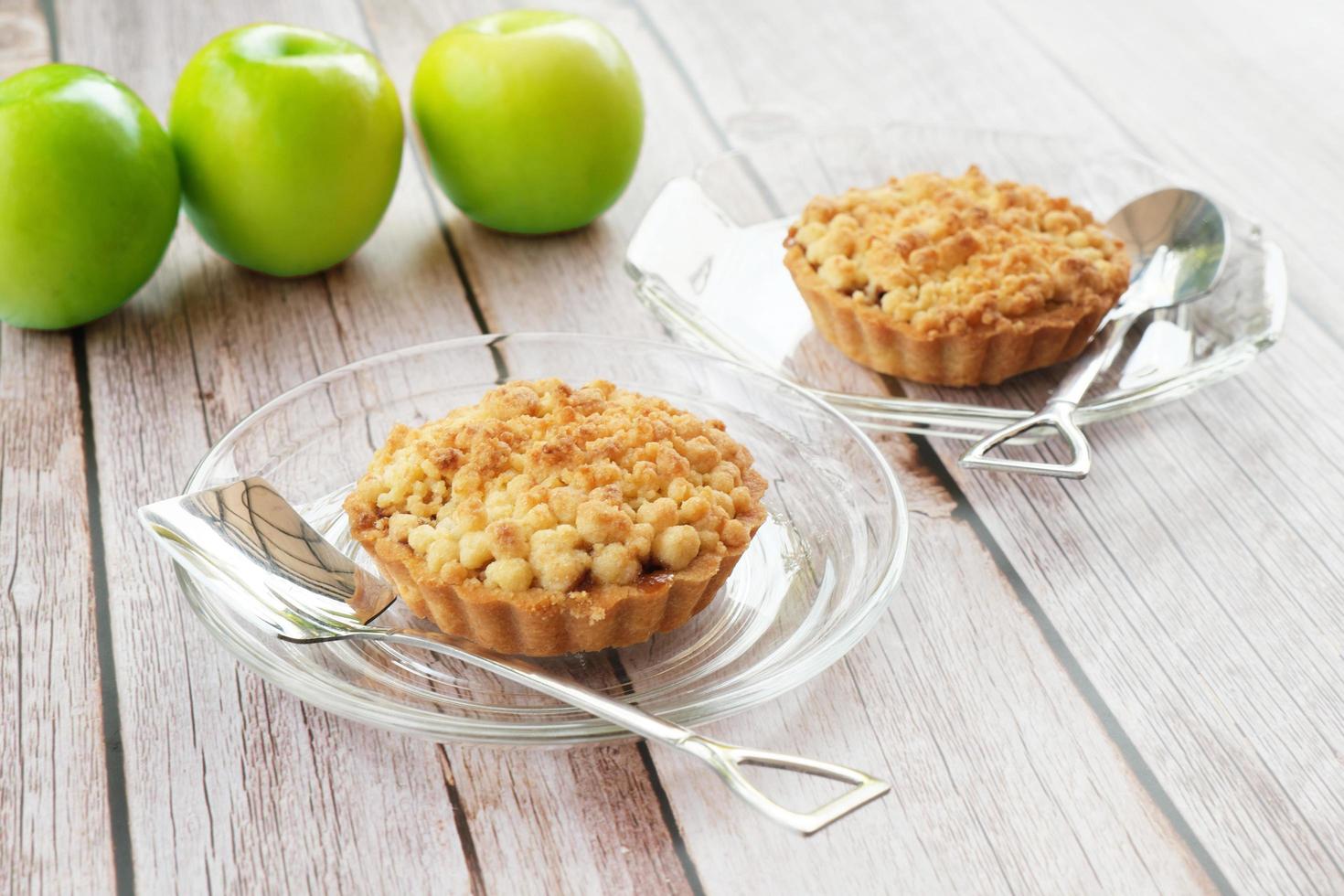 Apfel-Crumble-Tarte süß und lecker foto