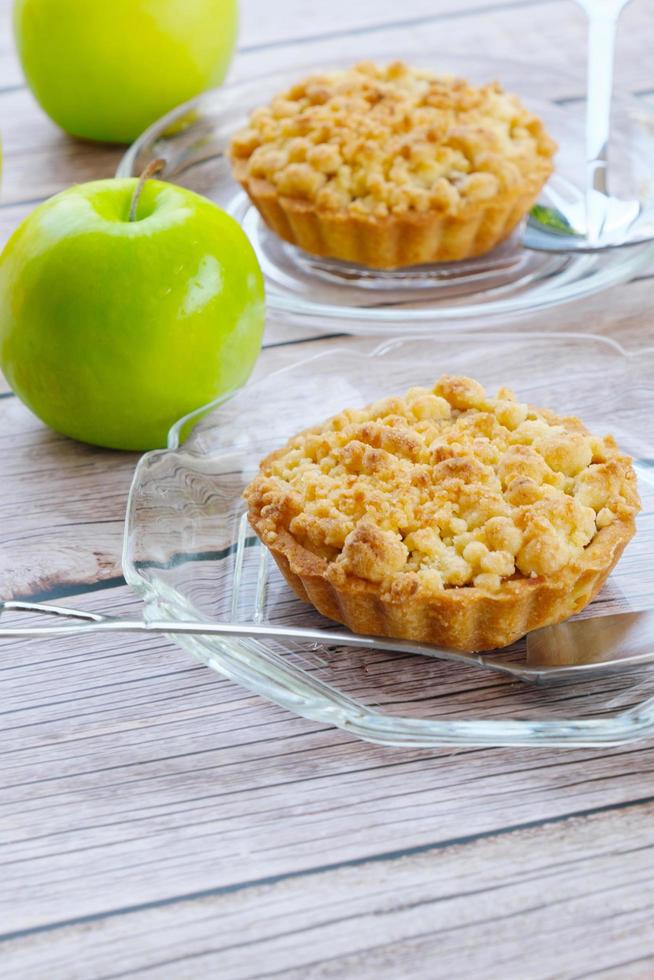 Apfel-Crumble-Tarte süß und lecker foto